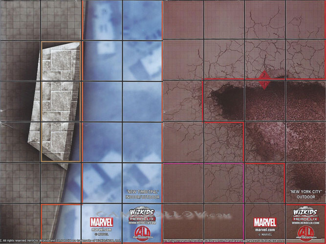 Heroclix Marvel Avengers Age of Ultron OP Map New Timbetral / New York City (Age of Ultron)