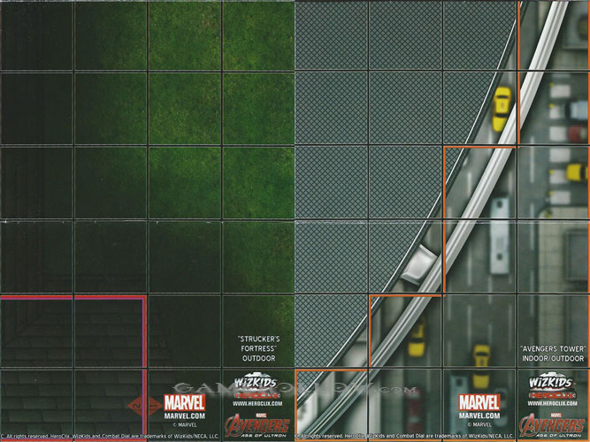 Heroclix Marvel Avengers Age of Ultron Movie Map Strucker's Fortress / Avenger's Tower (Age of Ultron)