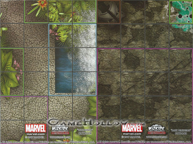 Heroclix Maps, Tokens, Objects, Online Codes Map Wakanda / Dark Dimension (Avengers Defenders War)
