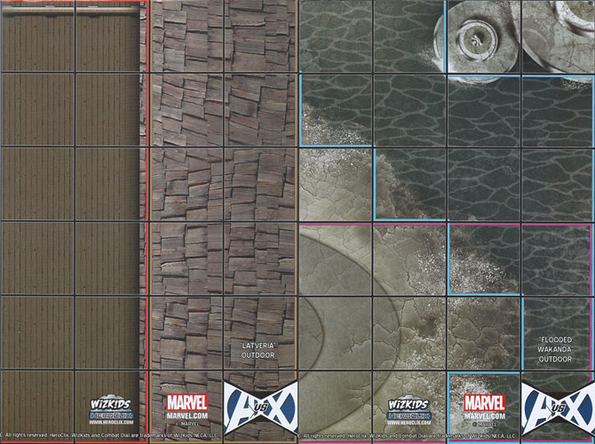 Heroclix Maps, Tokens, Objects, Online Codes Map Latveria / Flooded Wakanda (Avengers vs X-Men)