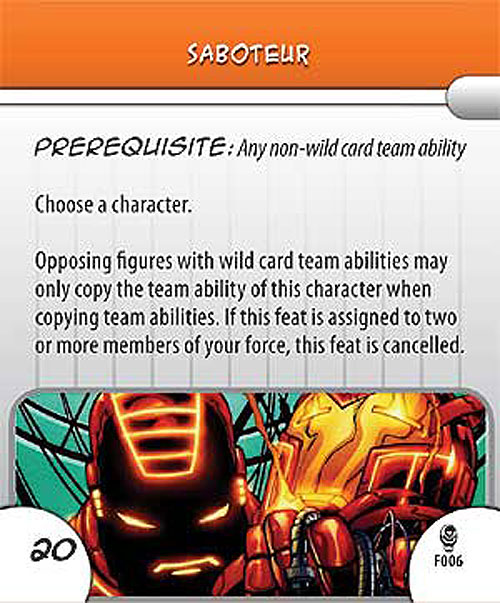 Heroclix Marvel Armor Wars F006 Saboteur