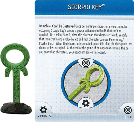 Heroclix Marvel Captain America S101 Scorpio Key 3D Object LE OP Kit