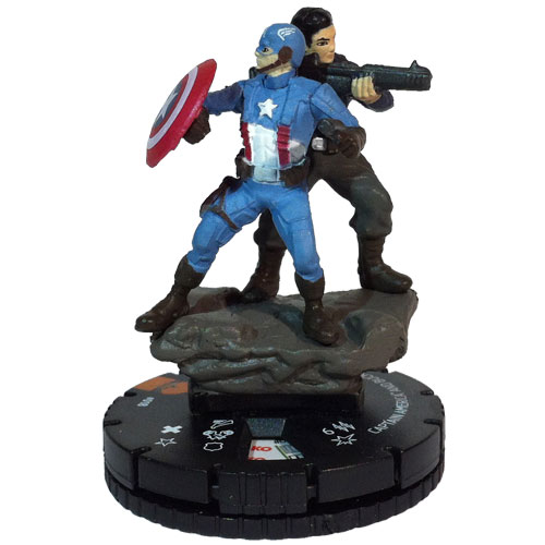 Heroclix Marvel Captain America Winter Soldier 018 Captain America and Bucky SR Chase Target