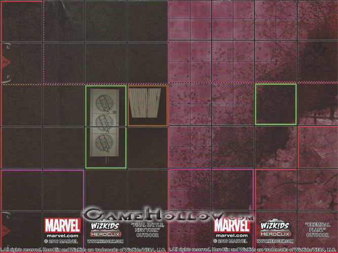 Heroclix Marvel Civil War OP Map Final Battle New York / Chemical Plant (Civil War OP)