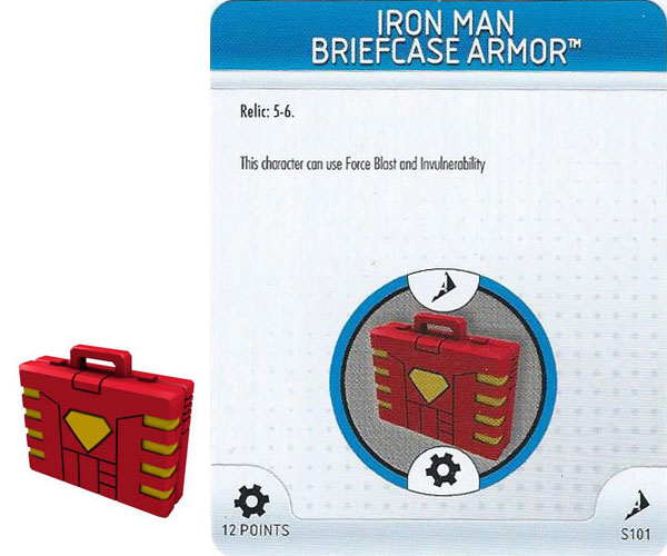 Heroclix Marvel Chaos War S101 Iron Man Briefcase Armor 3D Object LE OP Kit
