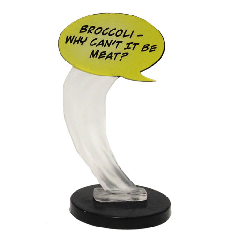 Heroclix Marvel Deadpool W005 Broccoli Why Can't it be Meat Word Bubble