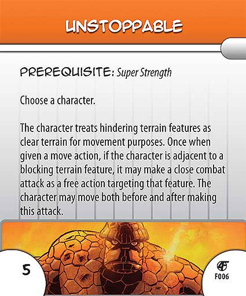 Heroclix Marvel Fantastic Forces F006 Unstoppable