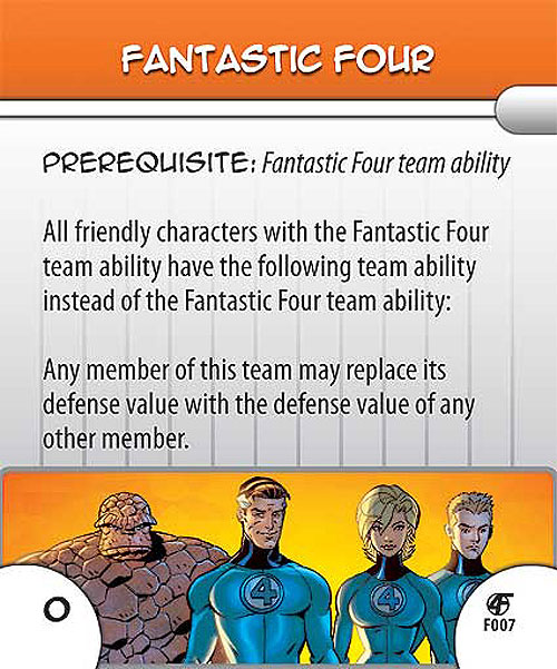 Heroclix Marvel Fantastic Forces F007 Fantastic Four