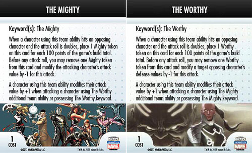 Heroclix Marvel Fear Itself OP ATA card Mighty / Worthy LE