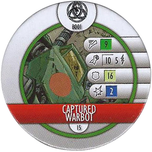 Heroclix Marvel Fear Itself OP B001 Captured Warbot (bystander token)
