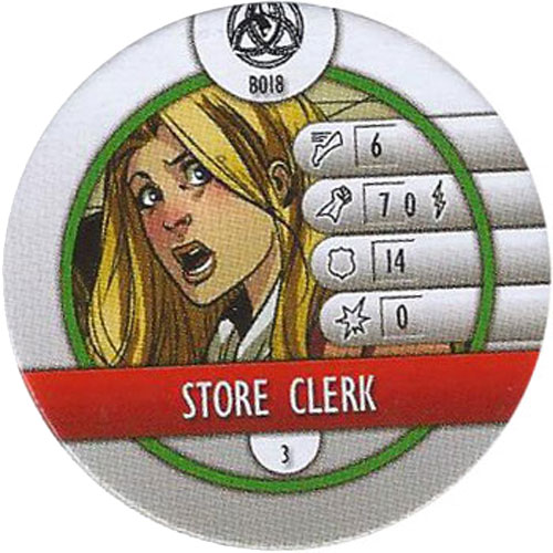 Heroclix Marvel Fear Itself OP B018 Store Clerk (bystander token)
