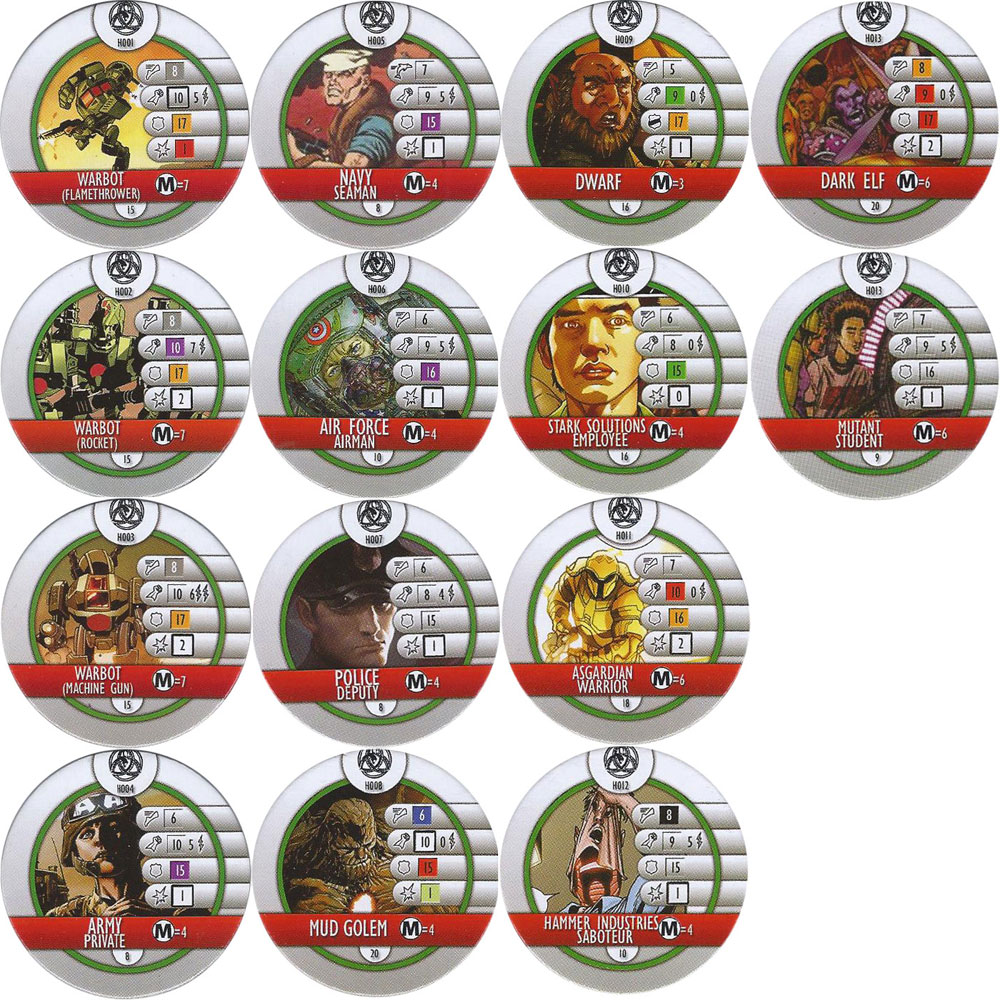 Complete Horde Token Set H001-H013