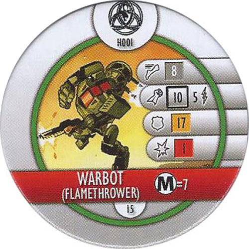Heroclix Marvel Fear Itself OP H001 Warbot (Flamethrower) (horde token)