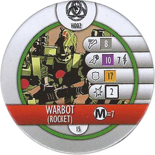 Heroclix Marvel Fear Itself OP H002 Warbot (Rocket) (horde token)