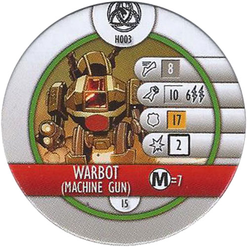 Heroclix Marvel Fear Itself OP H003 Warbot (Machine Gun) (horde token)
