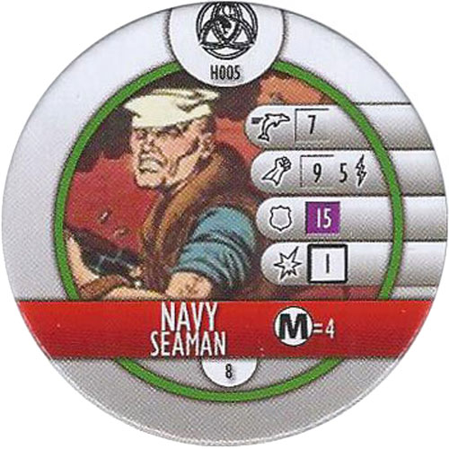 Heroclix Marvel Fear Itself OP H005 Navy Seaman (horde token)