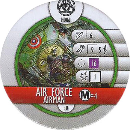 Heroclix Marvel Fear Itself OP H006 Air Force Airman (horde token)