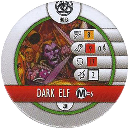Heroclix Marvel Fear Itself OP H013 Dark Elf (horde token)