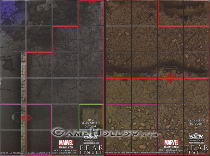 Heroclix Marvel Fear Itself OP Map NYC New York City Yancy Street / South Africa (Fear Itself)