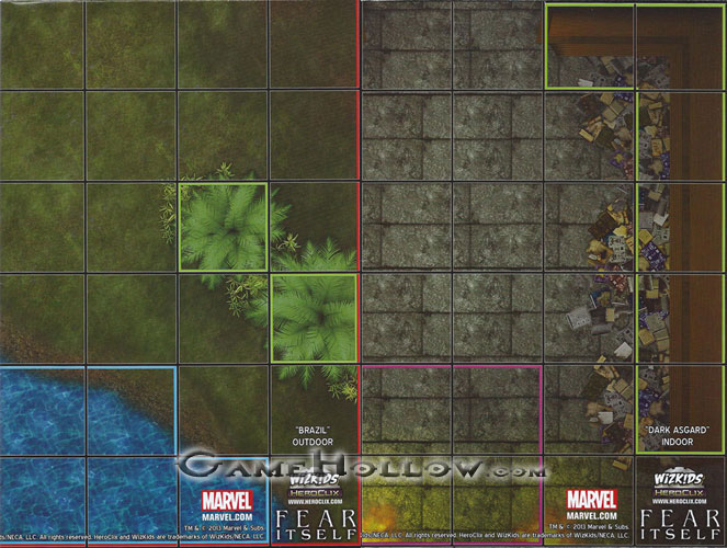 Heroclix Marvel Fear Itself OP Map Brazil / Dark Asgard (Fear Itself)