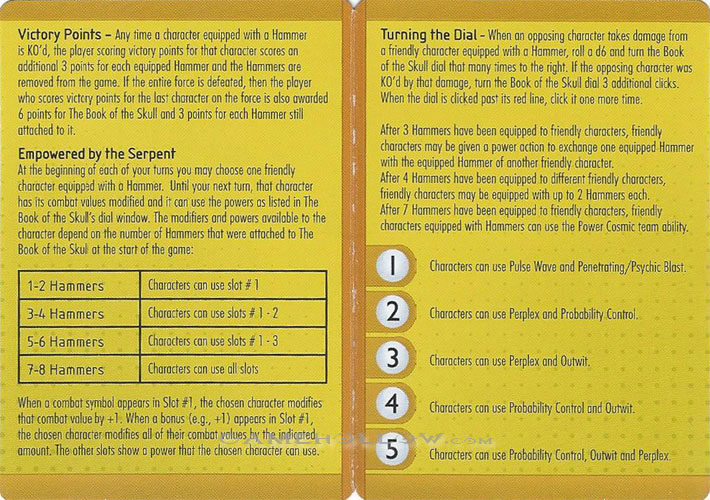 Heroclix Marvel Fear Itself OP R100 Book of Skull Corrected Card Only