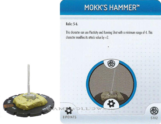 Heroclix Marvel Fear Itself OP S102 Mokk's Hammer 3D Object LE