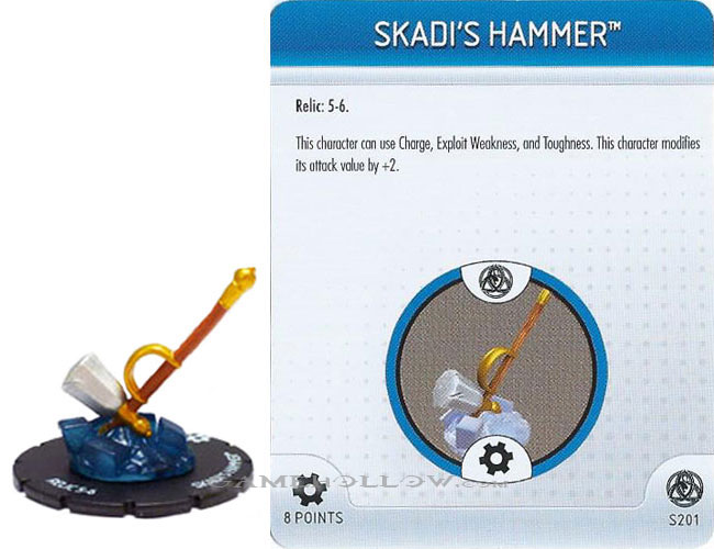 Heroclix Marvel Fear Itself OP S201 Skadi's Hammer 3D Object LE