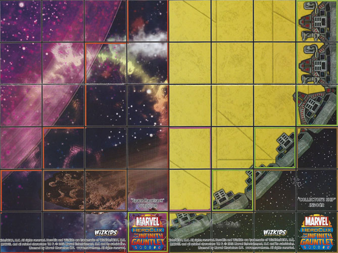 Heroclix Marvel Infinity Gauntlet Map Space Racetrack / Collector's Ship (Infinity Gauntlet)