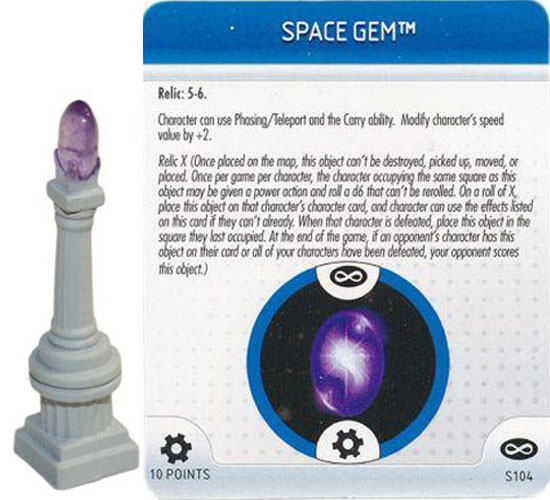 Heroclix Marvel Infinity Gauntlet S104 Space Gem 3D Object LE