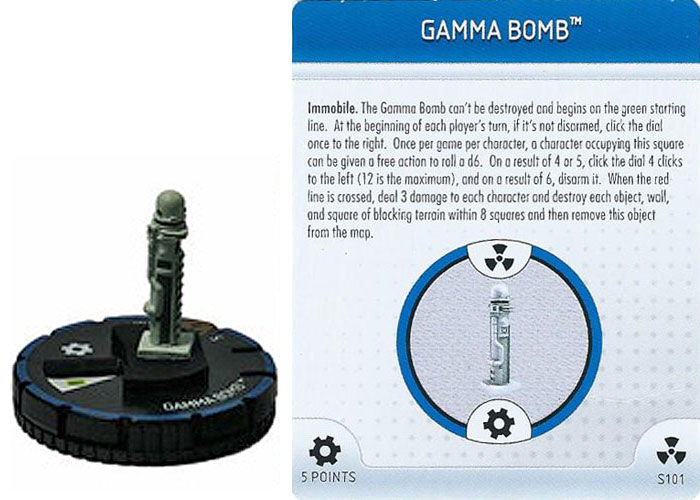 Heroclix Marvel Incredible Hulk S101 Gamma Bomb 3D Object LE OP Kit
