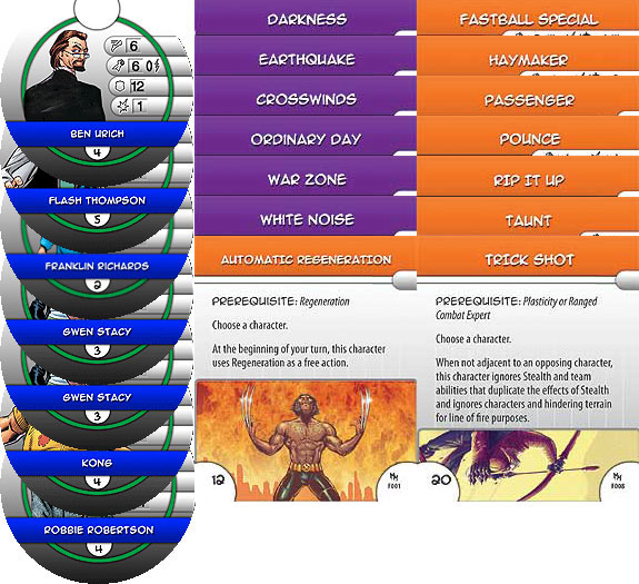 Heroclix Marvel Mutant Mayhem Complete Card Set B001-B007 BF001-BF006 F001-F008