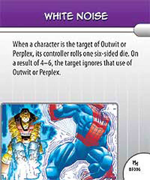 Heroclix Marvel Mutant Mayhem BF006 White Noise