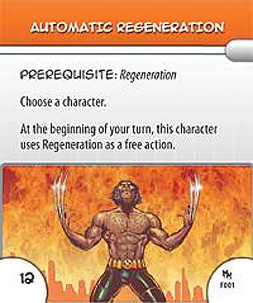 Heroclix Marvel Mutant Mayhem F001 Automatic Regeneration