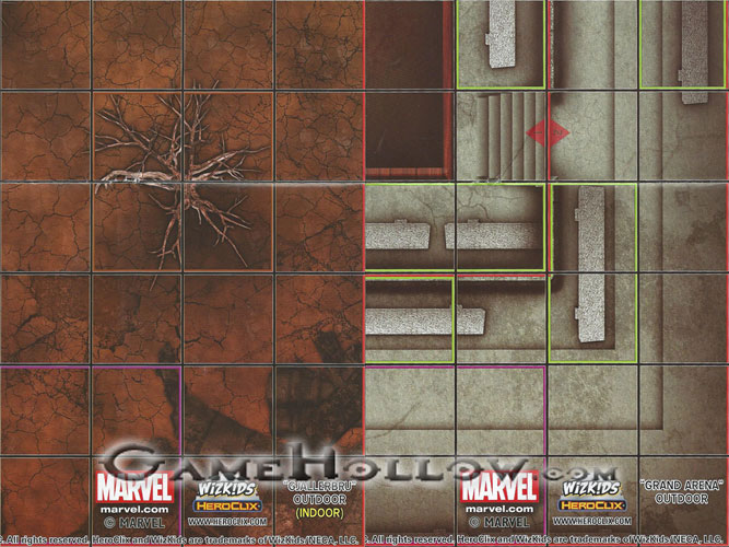 Heroclix Maps, Tokens, Objects, Online Codes Map Gjallerbru / Grand Arena (Mighty Thor)