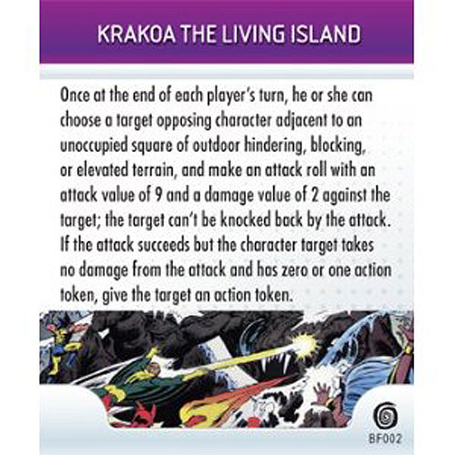 Heroclix Marvel Mutations & Monsters BF002 Krakoa The Living Island