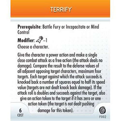 Heroclix Marvel Mutations & Monsters F002 Terrify