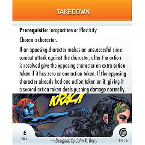Heroclix Marvel Mutations & Monsters F006 Takedown