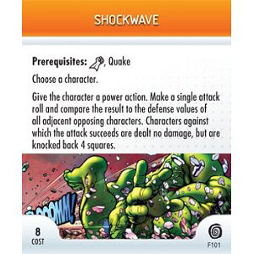 Heroclix Marvel Mutations & Monsters F101 Shockwave LE