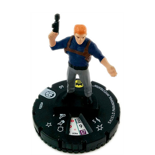 Heroclix Marvel Nick Fury Agent of S.H.I.E.L.D 008a SHIELD Paranormal Investigator