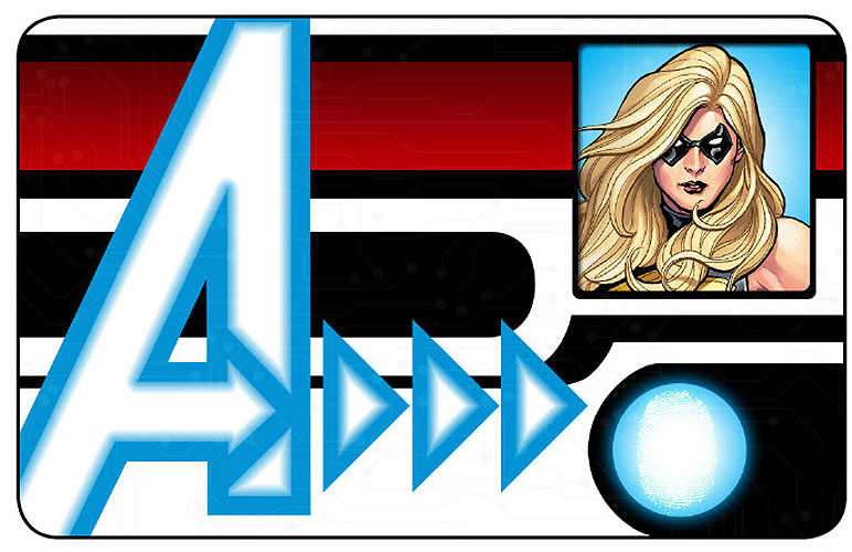 Heroclix Marvel Nick Fury Agent of S.H.I.E.L.D  NFID-003 ID Card Ms Marvel