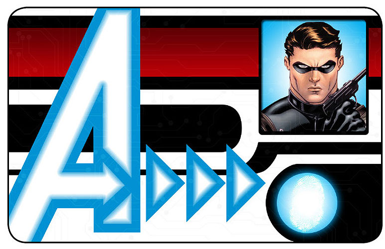 Heroclix Marvel Nick Fury Agent of S.H.I.E.L.D  NFID-011 ID Card Bucky Barnes