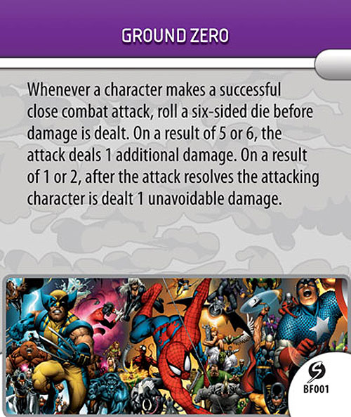 Heroclix Marvel Sinister BF001 Ground Zero