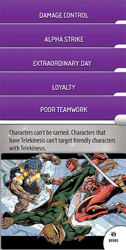 Heroclix Marvel Supernova Complete Battlefield Card Set BF001-BF005