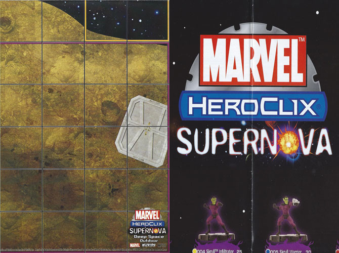 Heroclix Marvel Supernova Map Deep Space / Supernova Set Poster