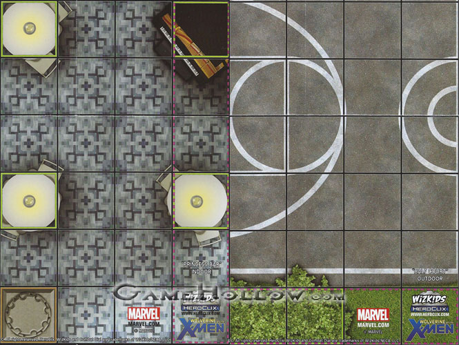 Heroclix Maps, Tokens, Objects, Online Codes Map Princess Bar / Half Court (Giant-Size X-Men)