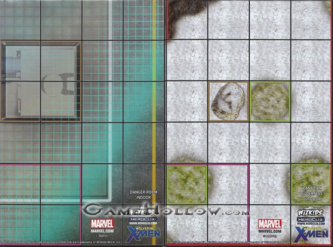 Heroclix Maps, Tokens, Objects, Online Codes Map Danger Room / Canadian Wilderness (Wolverine X-Men)