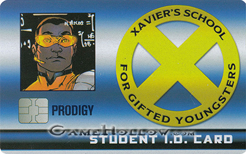 Heroclix Marvel X-Men Xaviers School  XID-009 ID Card Prodigy