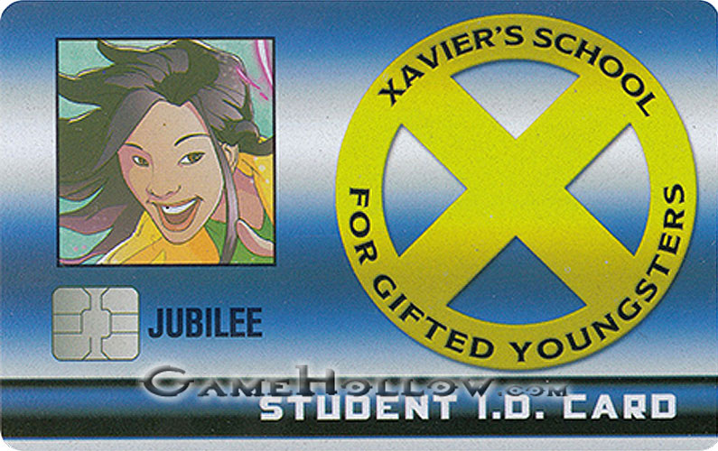 Heroclix Marvel X-Men Xaviers School  XID-012 ID Card Jubilee