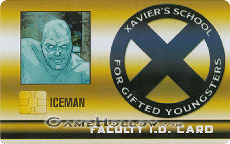 Heroclix Marvel X-Men Xaviers School  XID-019 ID Card Iceman