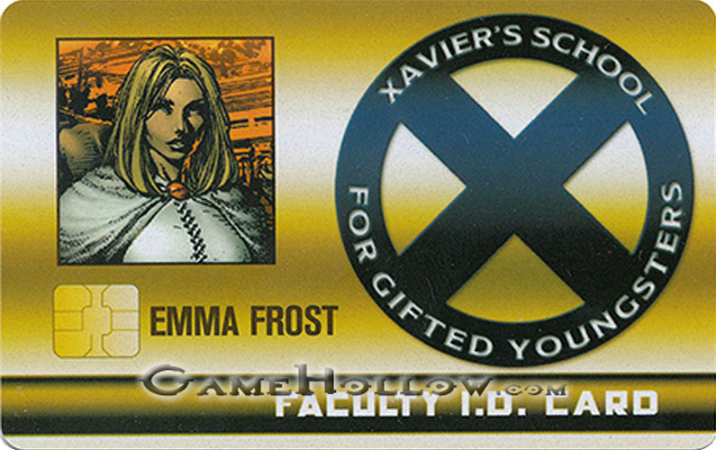 Heroclix Marvel X-Men Xaviers School  XID-021 ID Card Emma Frost